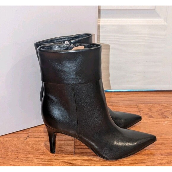 Nine West Size 8.5 M Gola Black Heeled Women's Boots with Stiletto Heel NIB - Picture 5 of 10